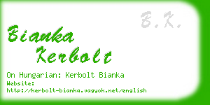 bianka kerbolt business card